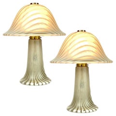 Large Mushroom Table Lamp by Peill Putzler, 1970s
