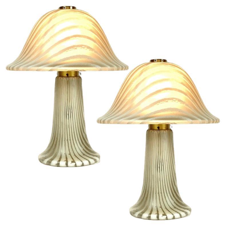 Große Pilz-Tischlampe von Peill Putzler, 1970er Jahre