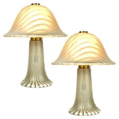 Large Mushroom Table Lamp by Peill Putzler, 1970s