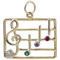 Large Musical Note Dear Charm