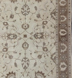 Earth Tone Rug by Keivan Woven Arts in Brown and Cream