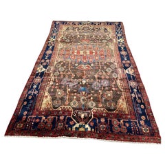 Large muted tone Semi Antique Persian Hand Knotted Wool Rug Runner
