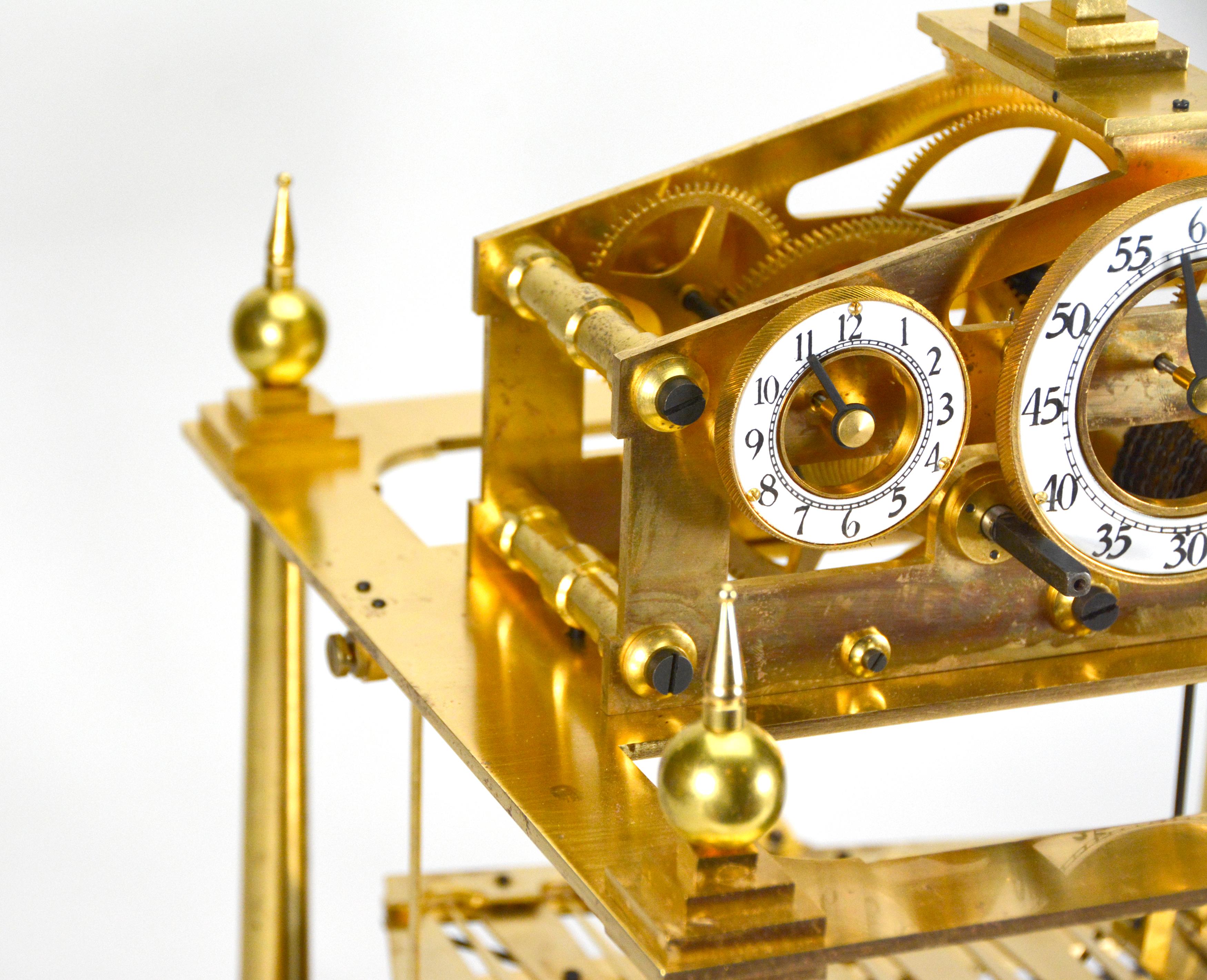 Large Mystery 8 DAY Fusee Chain English Congreve Rolling Ball Clock For Sale 5