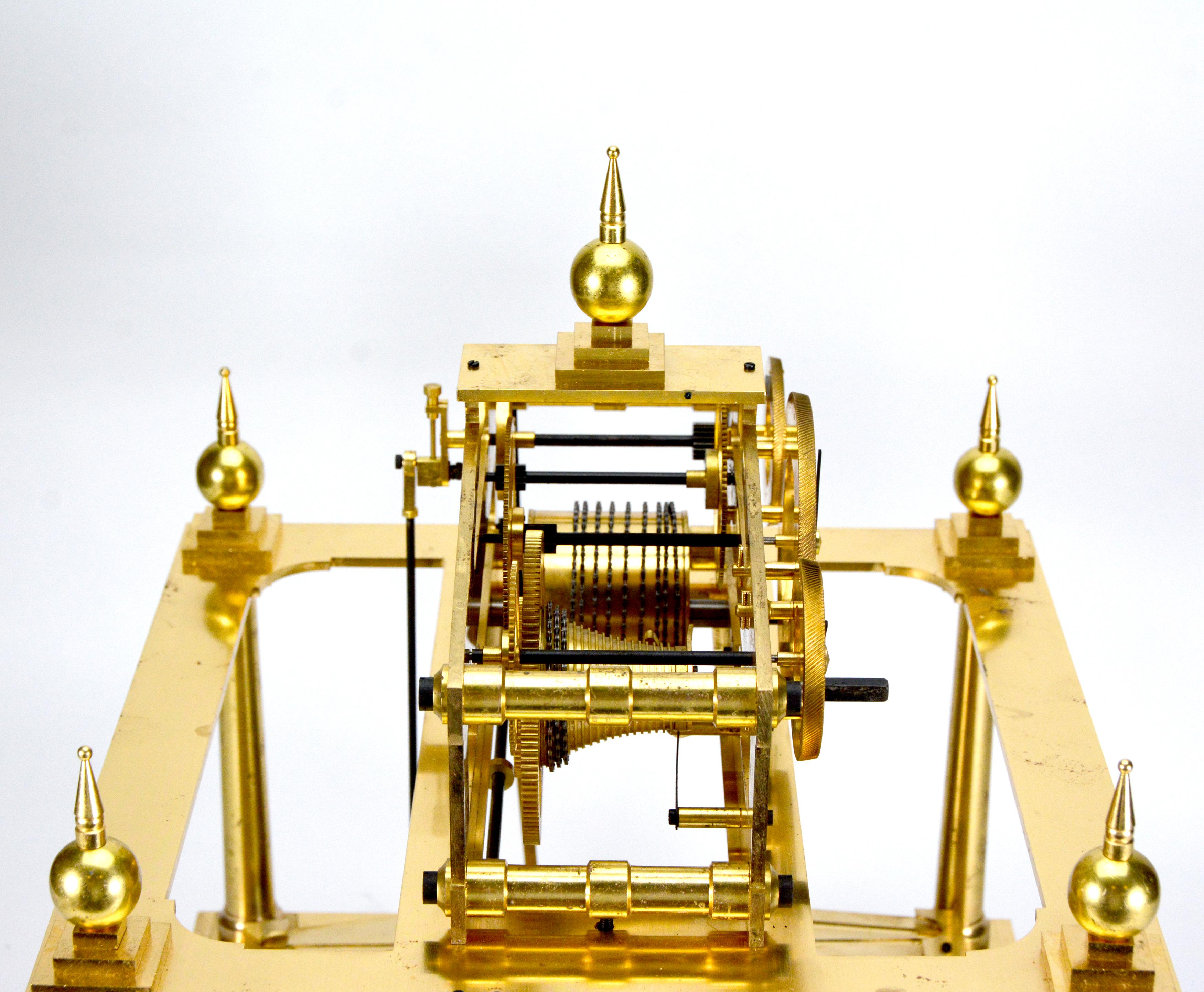 Large Mystery 8 DAY Fusee Chain English Congreve Rolling Ball Clock For Sale 6