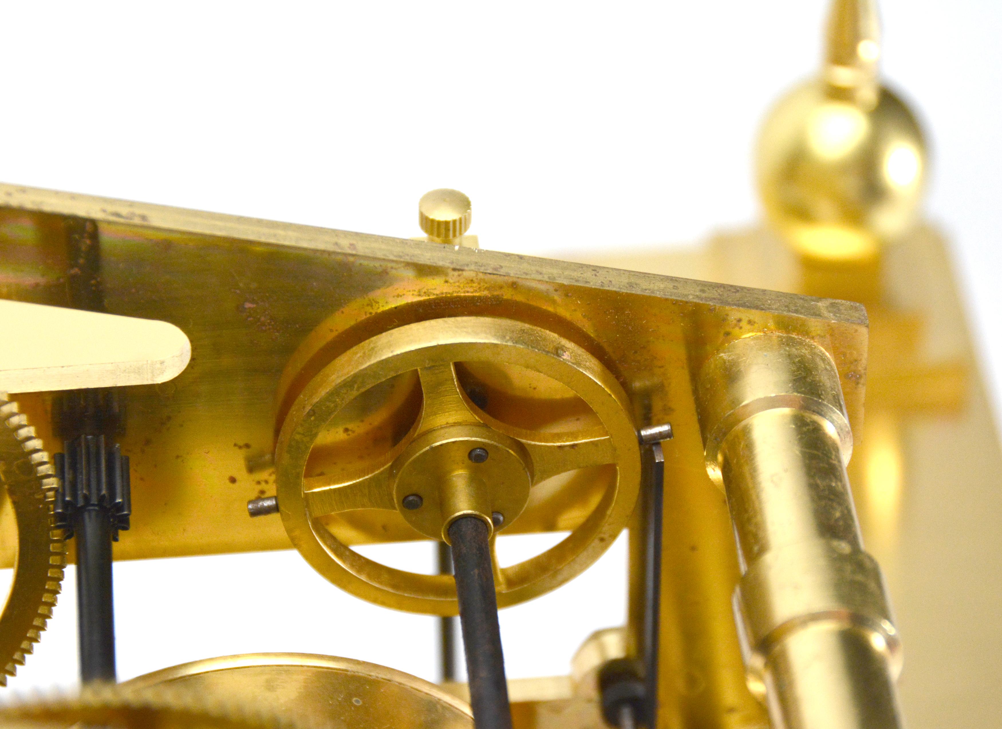 Large Mystery 8 DAY Fusee Chain English Congreve Rolling Ball Clock For Sale 9