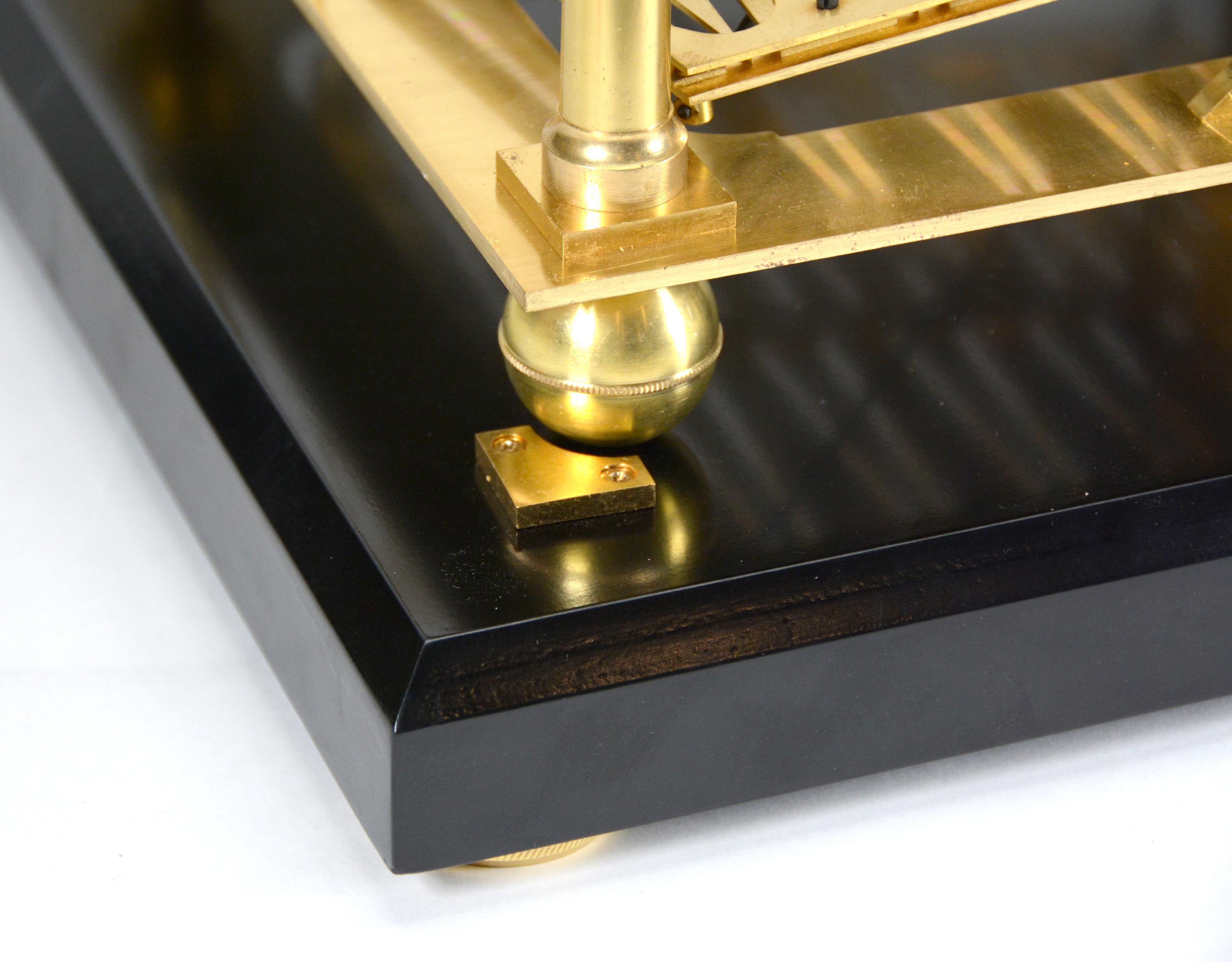 Large Mystery 8 DAY Fusee Chain English Congreve Rolling Ball Clock For Sale 13