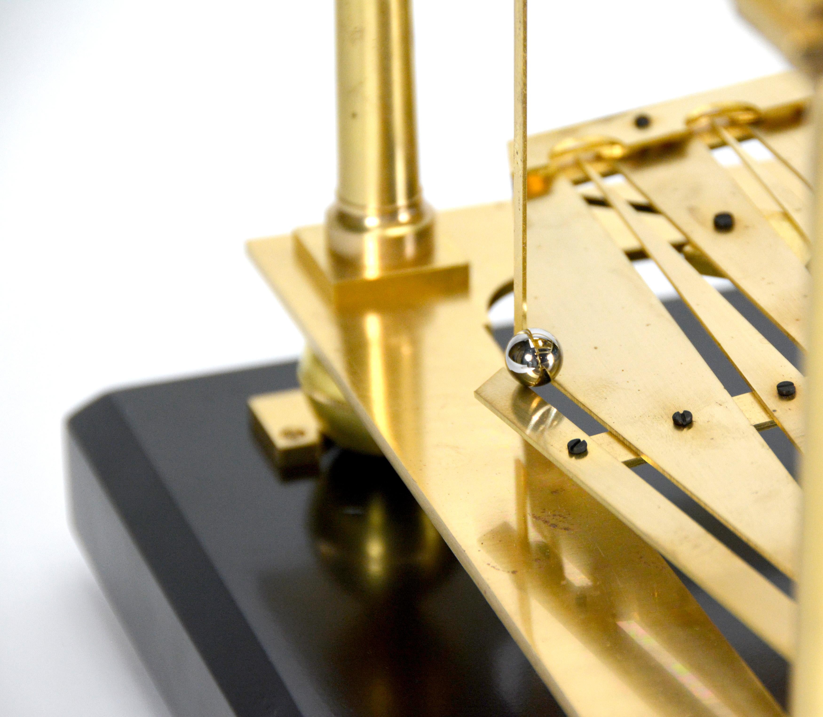 Large Mystery 8 DAY Fusee Chain English Congreve Rolling Ball Clock For Sale 14