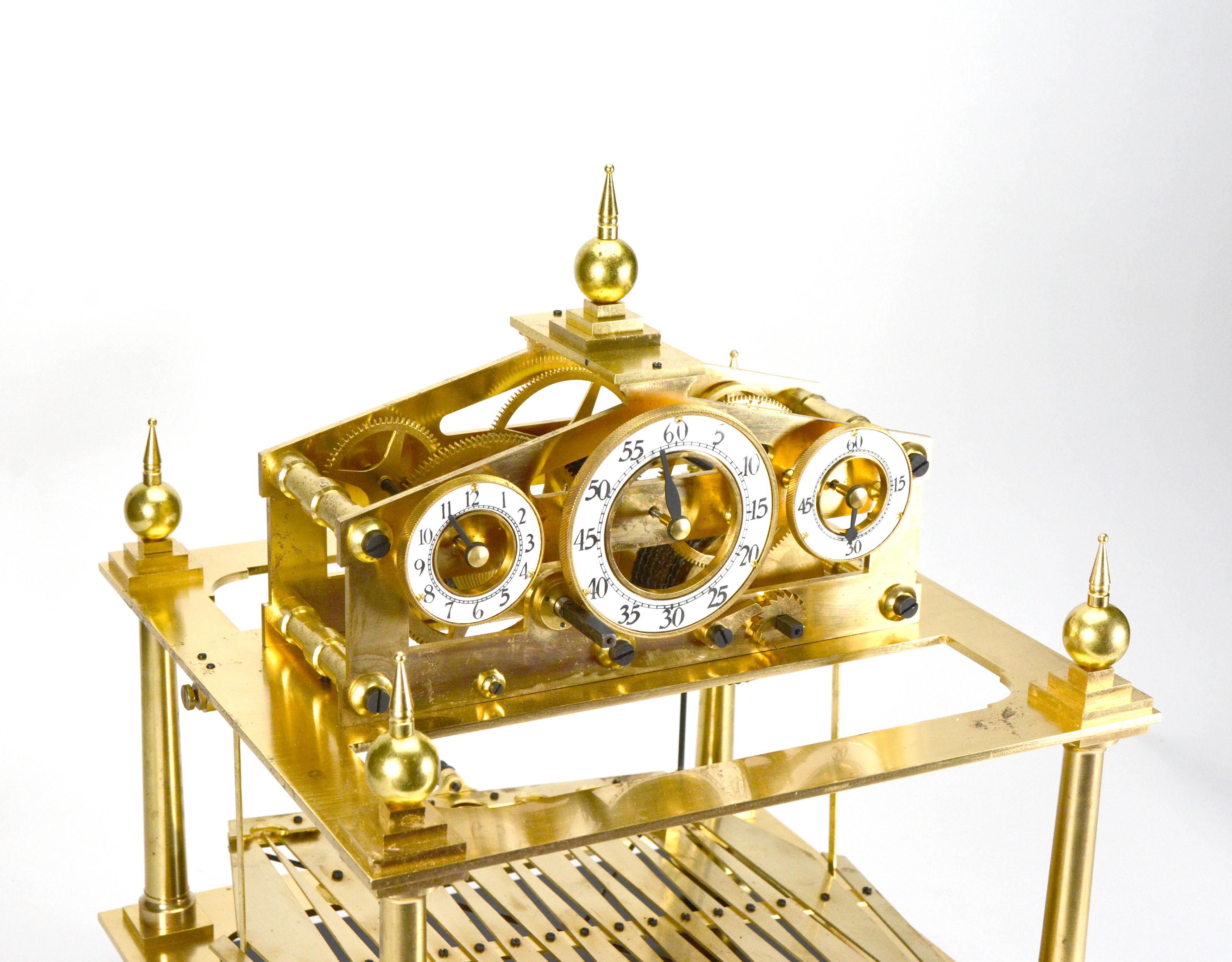 Large Mystery 8 DAY Fusee Chain English Congreve Rolling Ball Clock For Sale 1