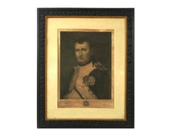 Large Napoleon Portrait Etching After Bourgeois