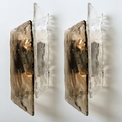 Grandes appliques Nason pour Mazzega Murano, 1970