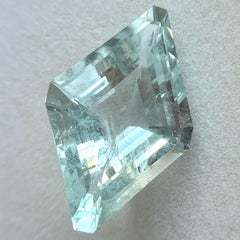 Large Natural 23.44ct Light Blue Aquamarine Fancy Cut Loose Gemstone 28.2x18.5mm