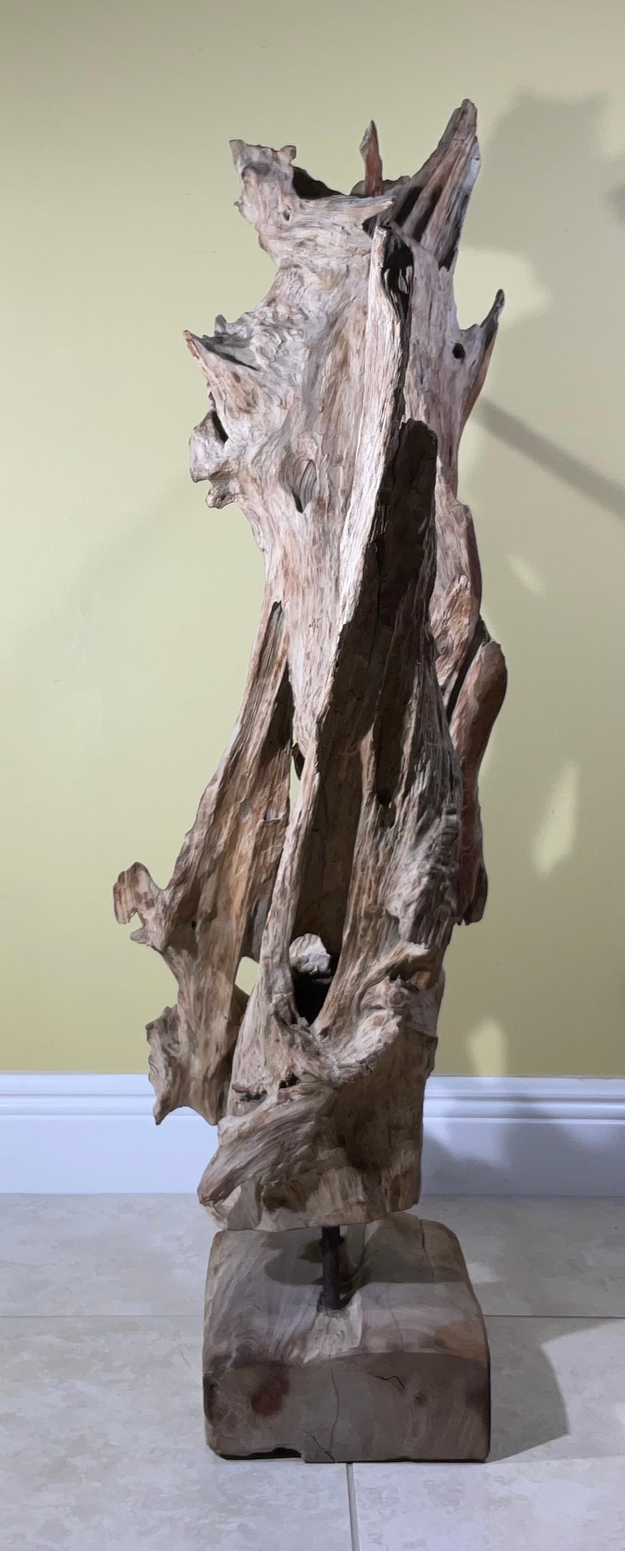 Large Natural Abstract Driftwood Sculpture  For Sale 4