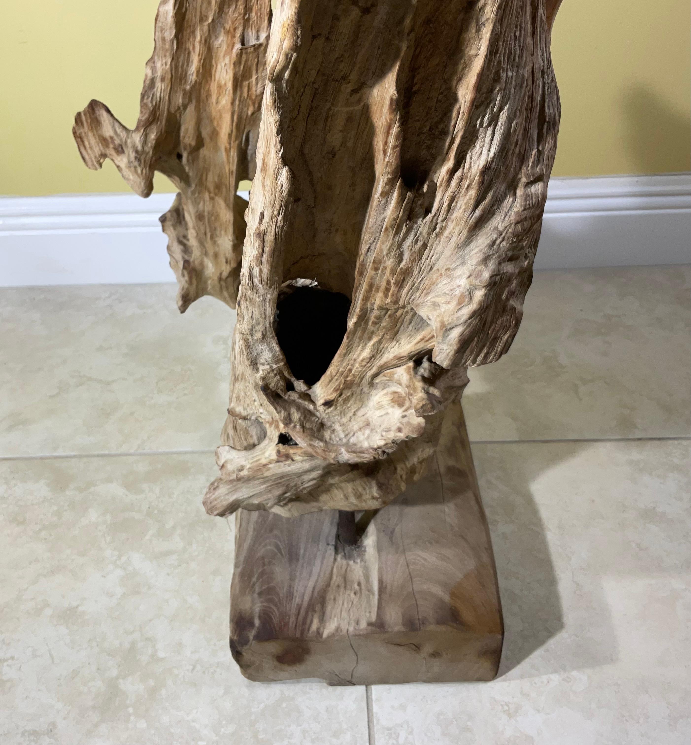 Grande scultura astratta Nature in legno driftwood in vendita 5