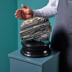 Large Natural Black Tourmaline Mineral Specimen