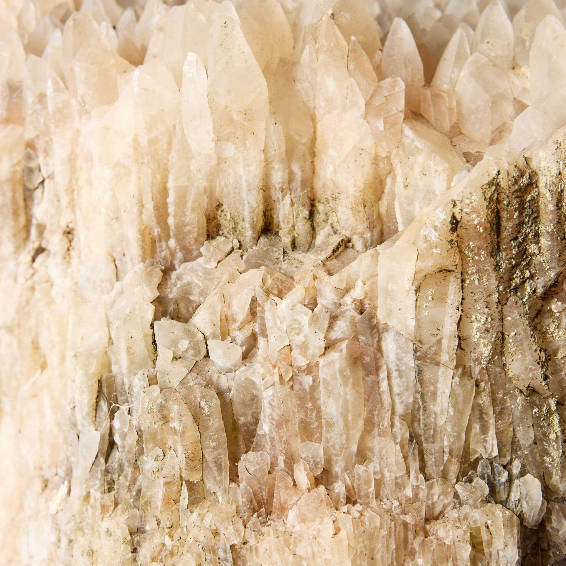Rock Crystal Large Natural British Dogtooth Calcite Specimen For Sale