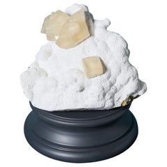 Große natürliche Calcit & Stilbit-Mineral-Probe
