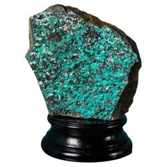 Grand spécimen de chrysocolla et de malachite naturelle