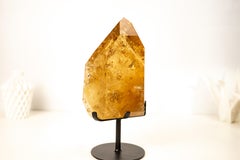 Large Natural Golden Honey Citrine Crystal Point
