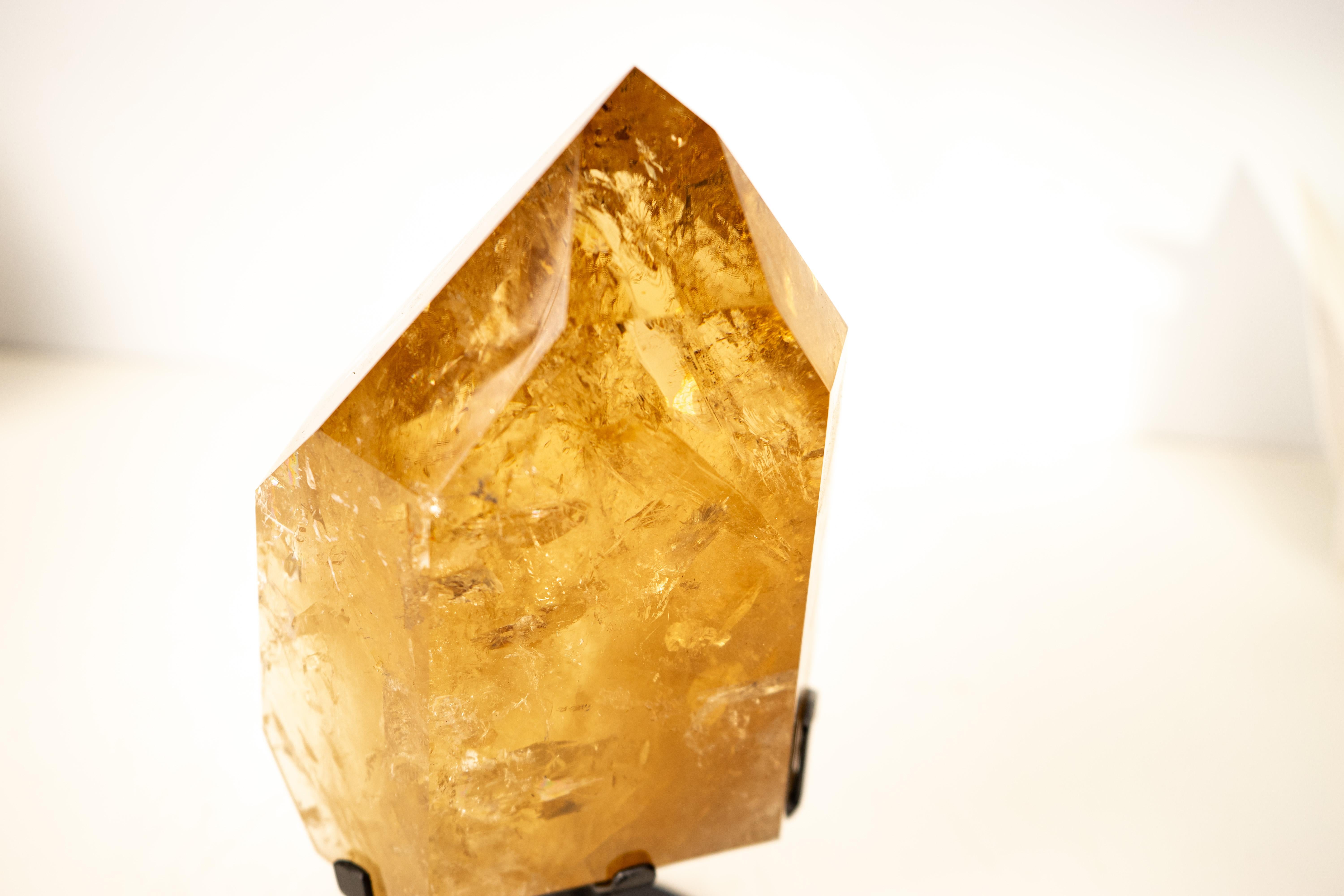 Großer natürlicher goldener Honig Citrin Kristall Punkt im Angebot 2