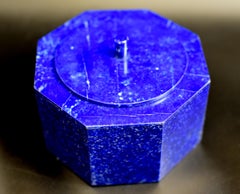 Large Natural Lapis Lazuli Octagonal Box, Finest Grade AAA