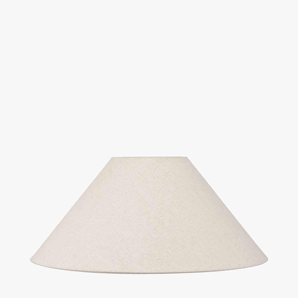 Primitif Grand abat-jour Empire en lin naturel en vente