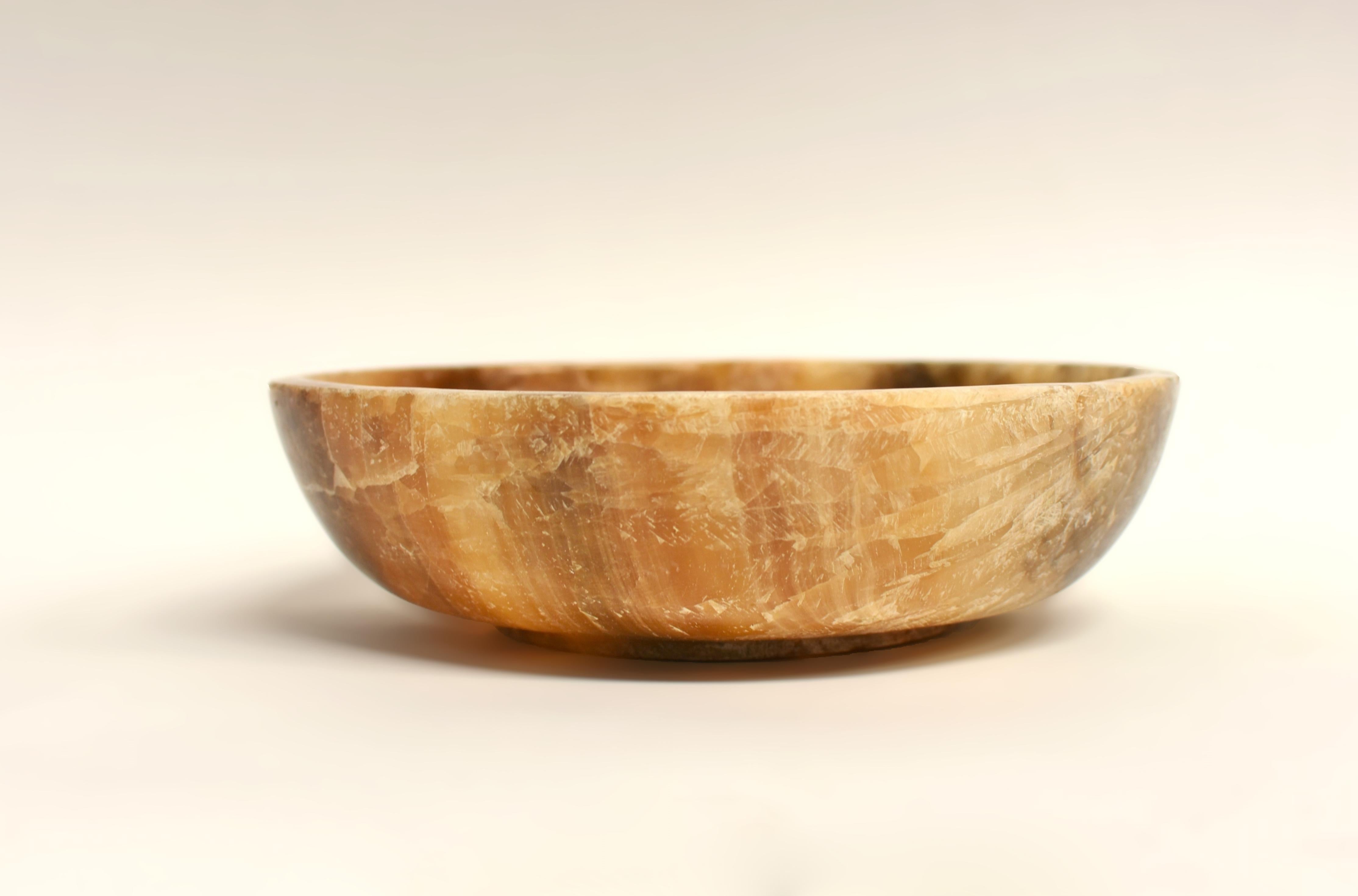 Grand bol en onyx naturel de 9,45