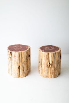 Large Natural Outdoor Stump Tables Quantity 28