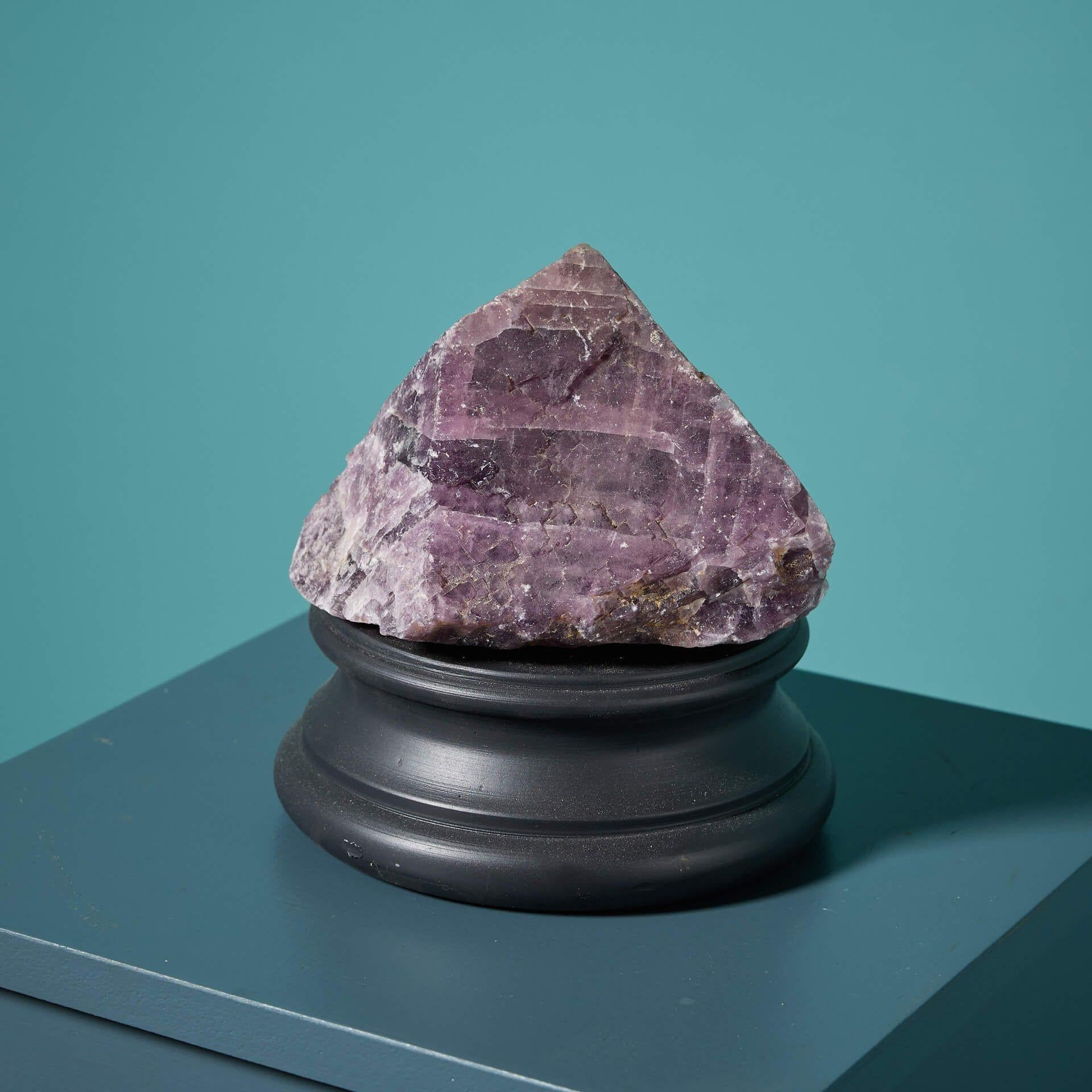 18th Century and Earlier Large Natural Purple Fluorite Mineral Specimen For Sale