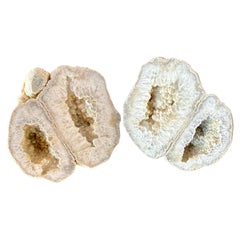 Large Natural Split Pair Crystal Quartz Geode #2