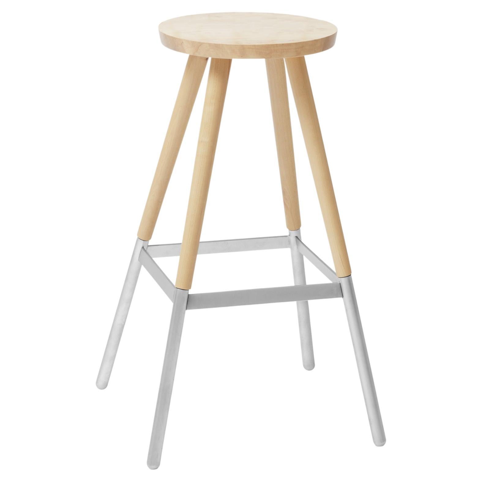 Large Natural Tupp Stool by Storängen Design For Sale