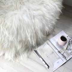 Rivestimento per sedia Shaggy Bean Bag in pelle di pecora islandese - Made in Australia