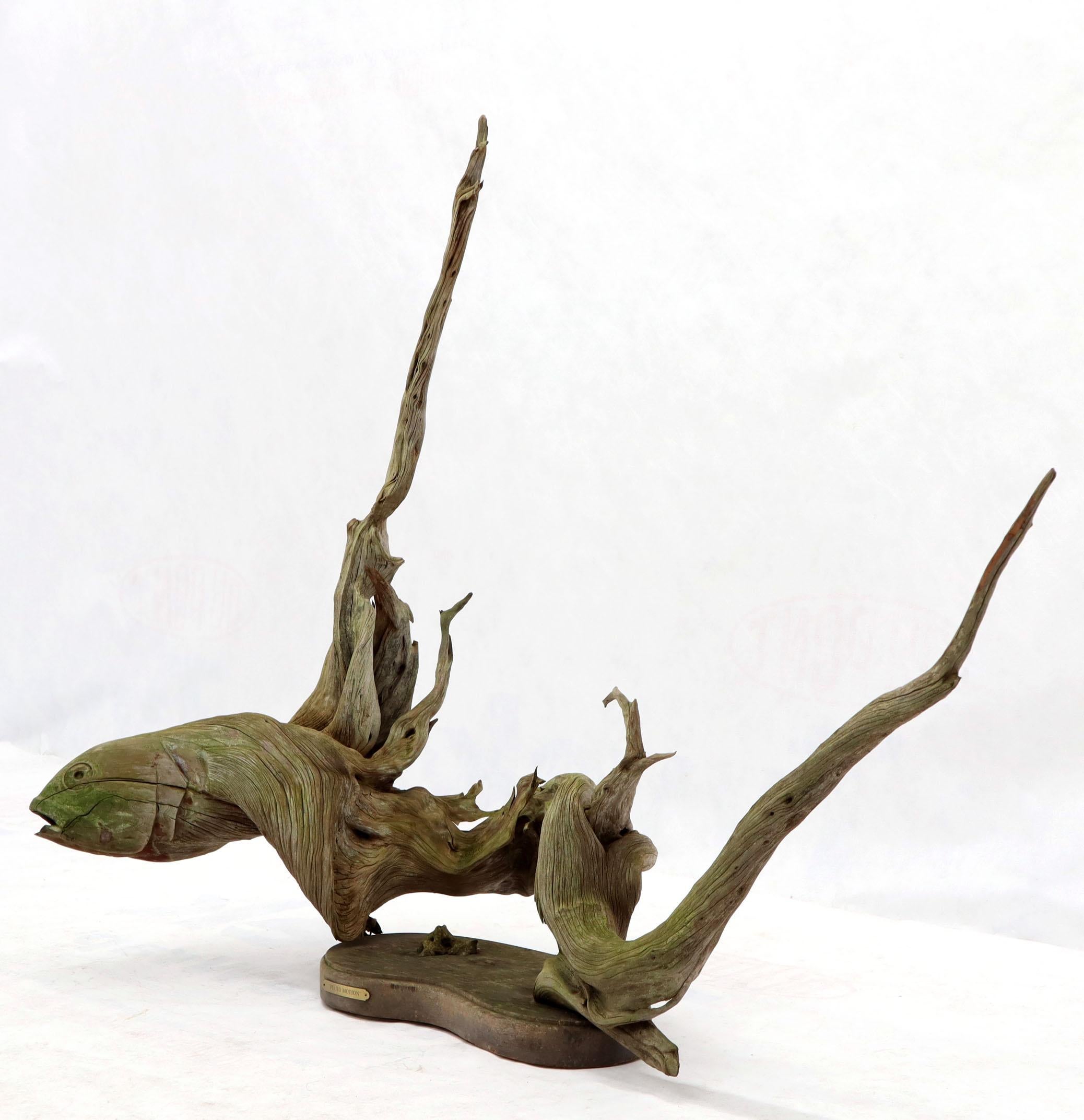 driftwood fish sculpture