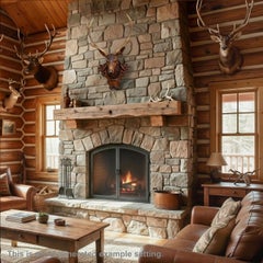 Large Naturalistic Black Forest Carved Stag Head, ca. 1920s
