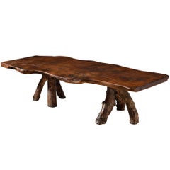Large Naturalistic Tree Slab Table 295 cm/116 in