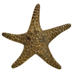 Grand presse-papiers étoile de mer en laiton nautique