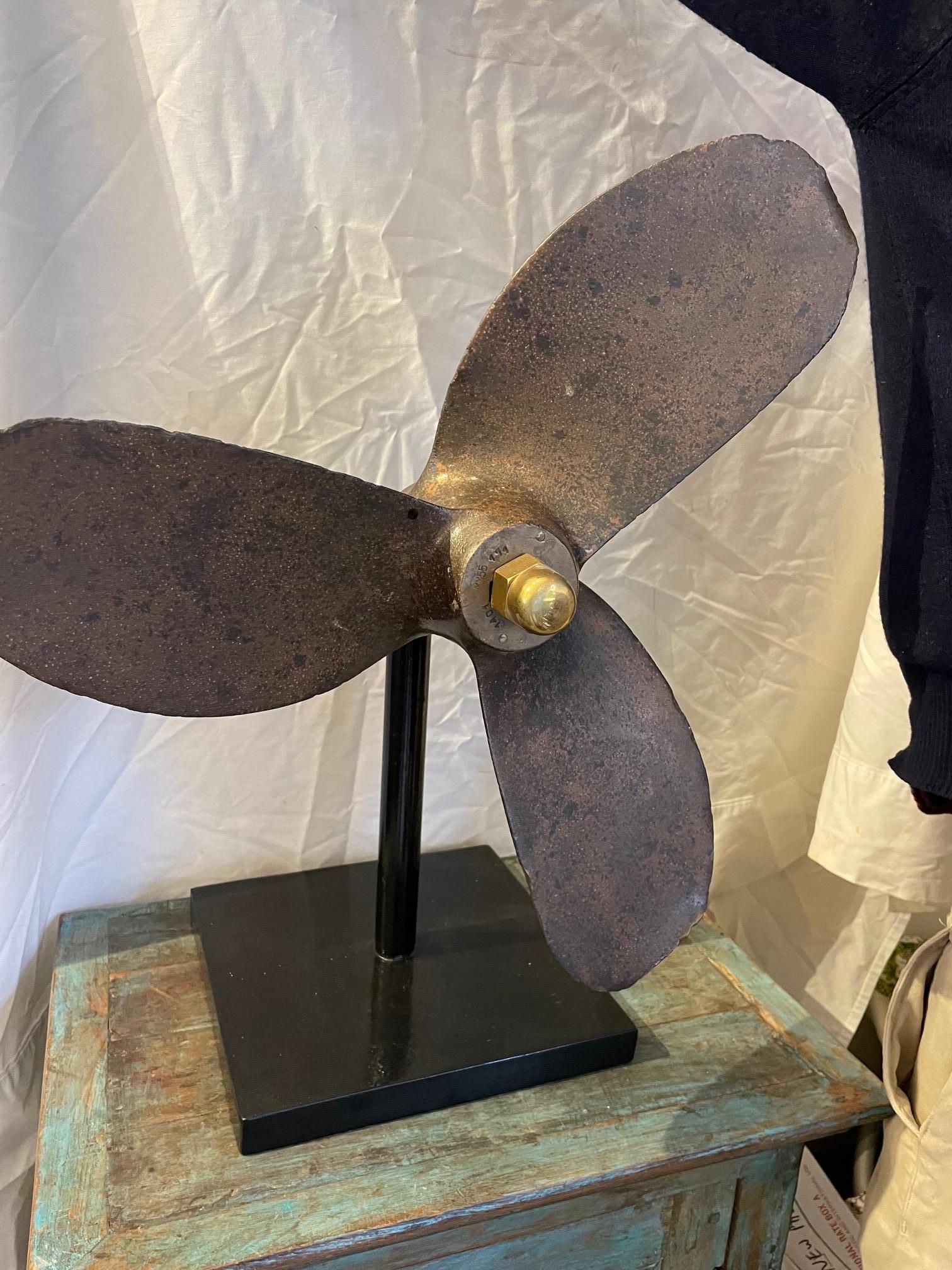 Large Nautical Bronze Ship's Propeller, 1970s For Sale 4
