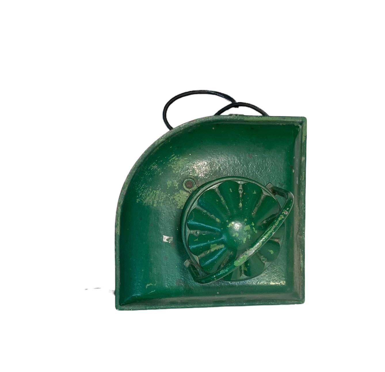 Large Nautical Metal Electrified Lantern For Sale 7