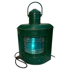 Large Nautical Metal Electrified Lantern