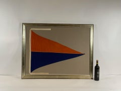 Large Nautical Signal Flag in Frame