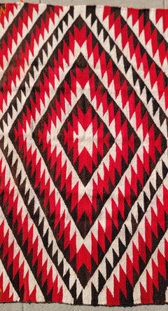 Large Navajo Indian Eye Dazzler Weaving