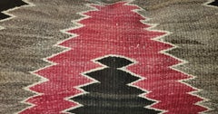 Grand coussin traversin de tissage indien Navajo