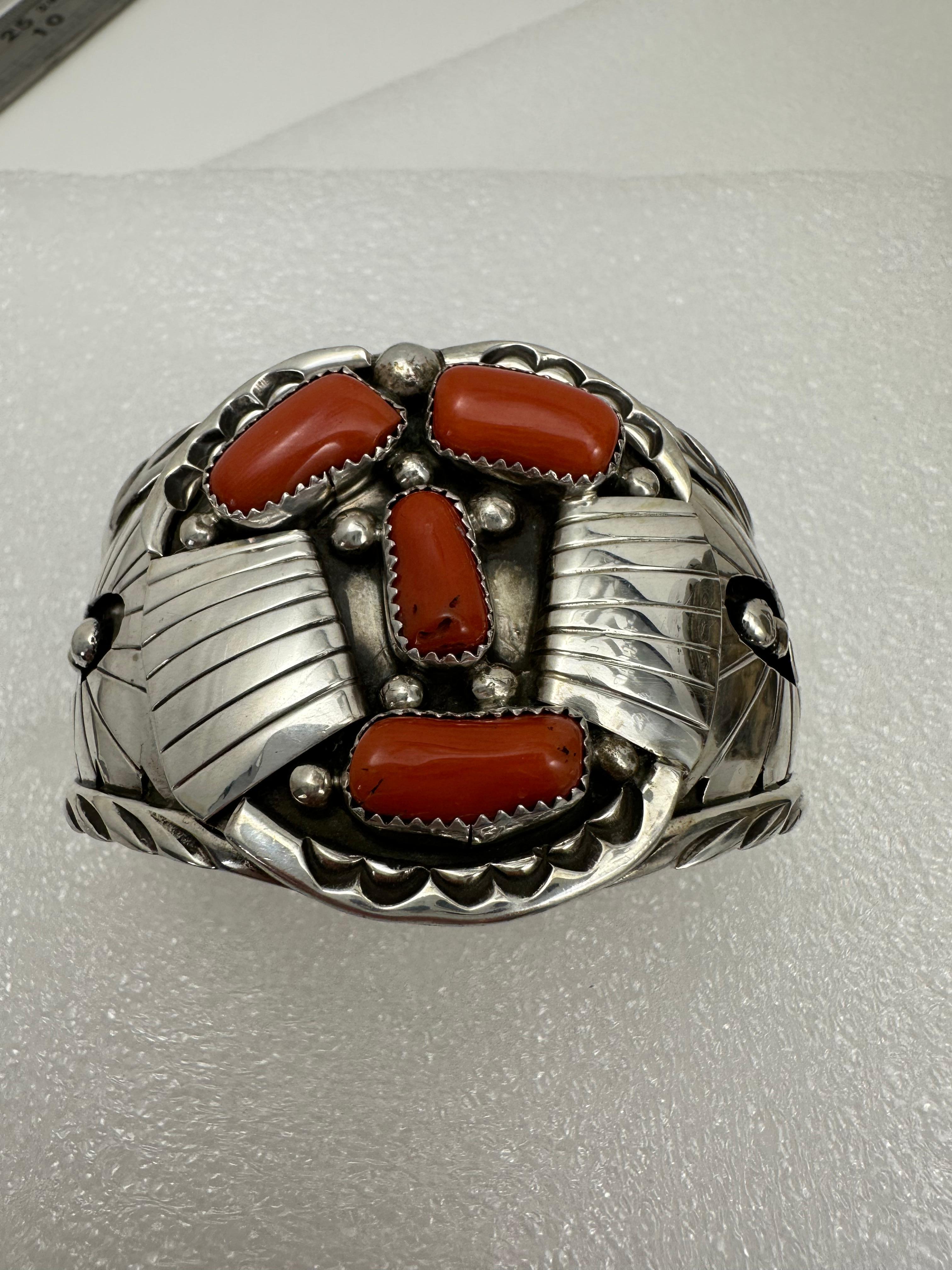 Sterling Silver .925  Coral  1