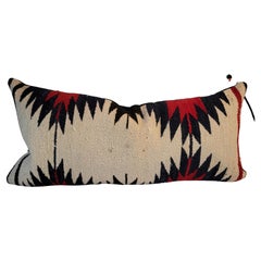 Large Navajo Weaving Geometric Bolster Pillow