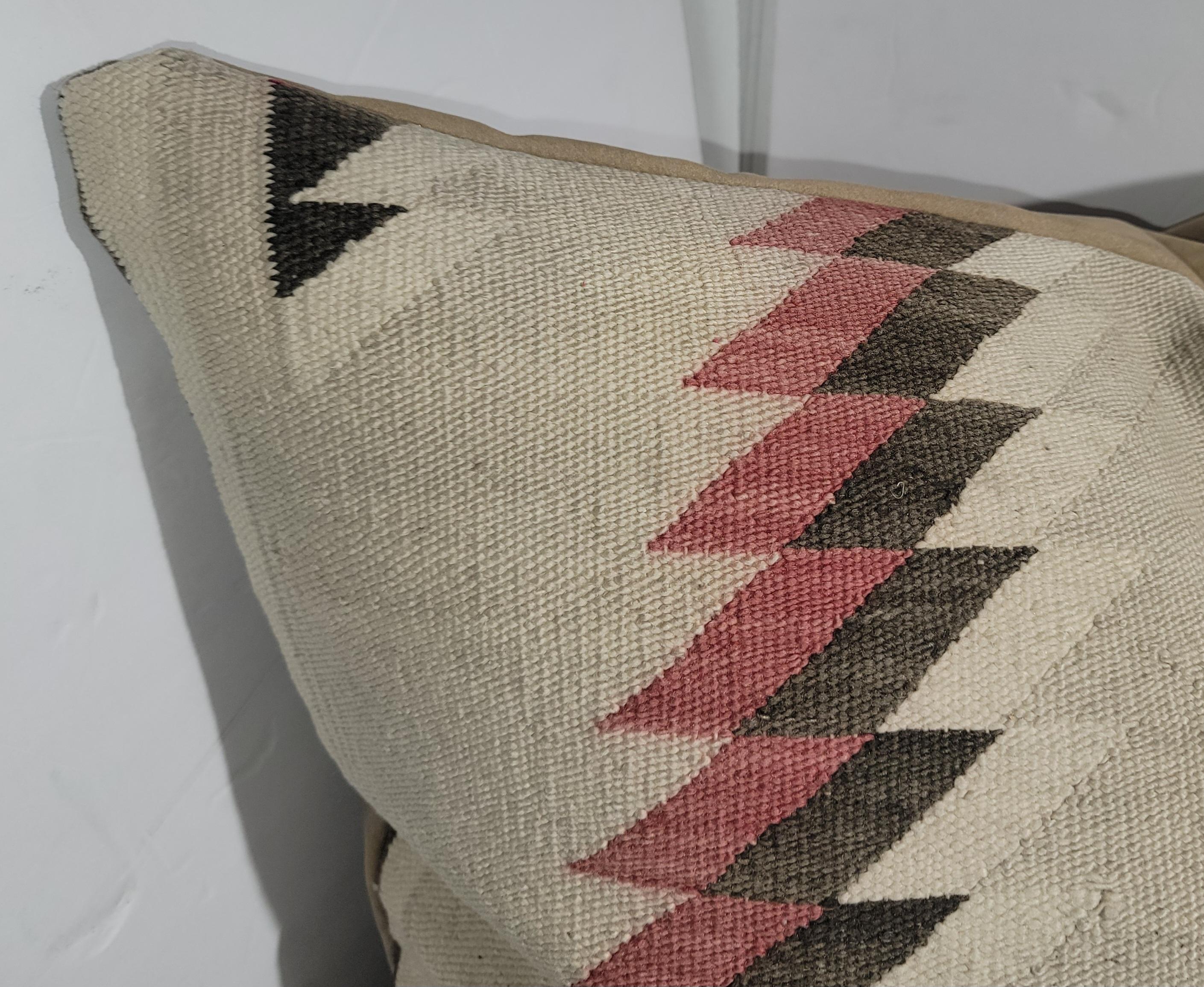 Adirondack Grands coussins de tissage Navajo - Paire en vente