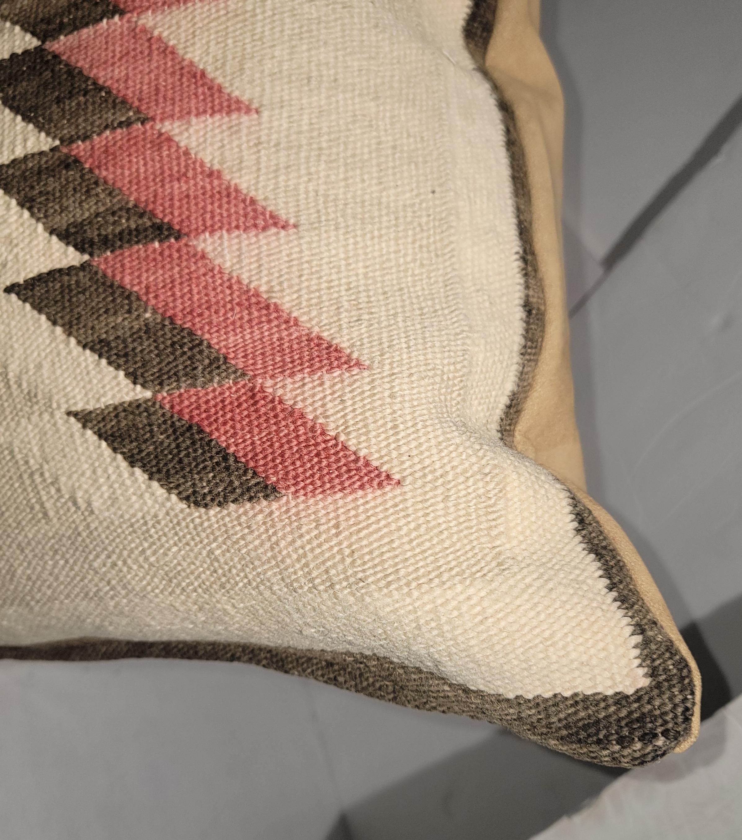 Fait main Grands coussins de tissage Navajo - Paire en vente