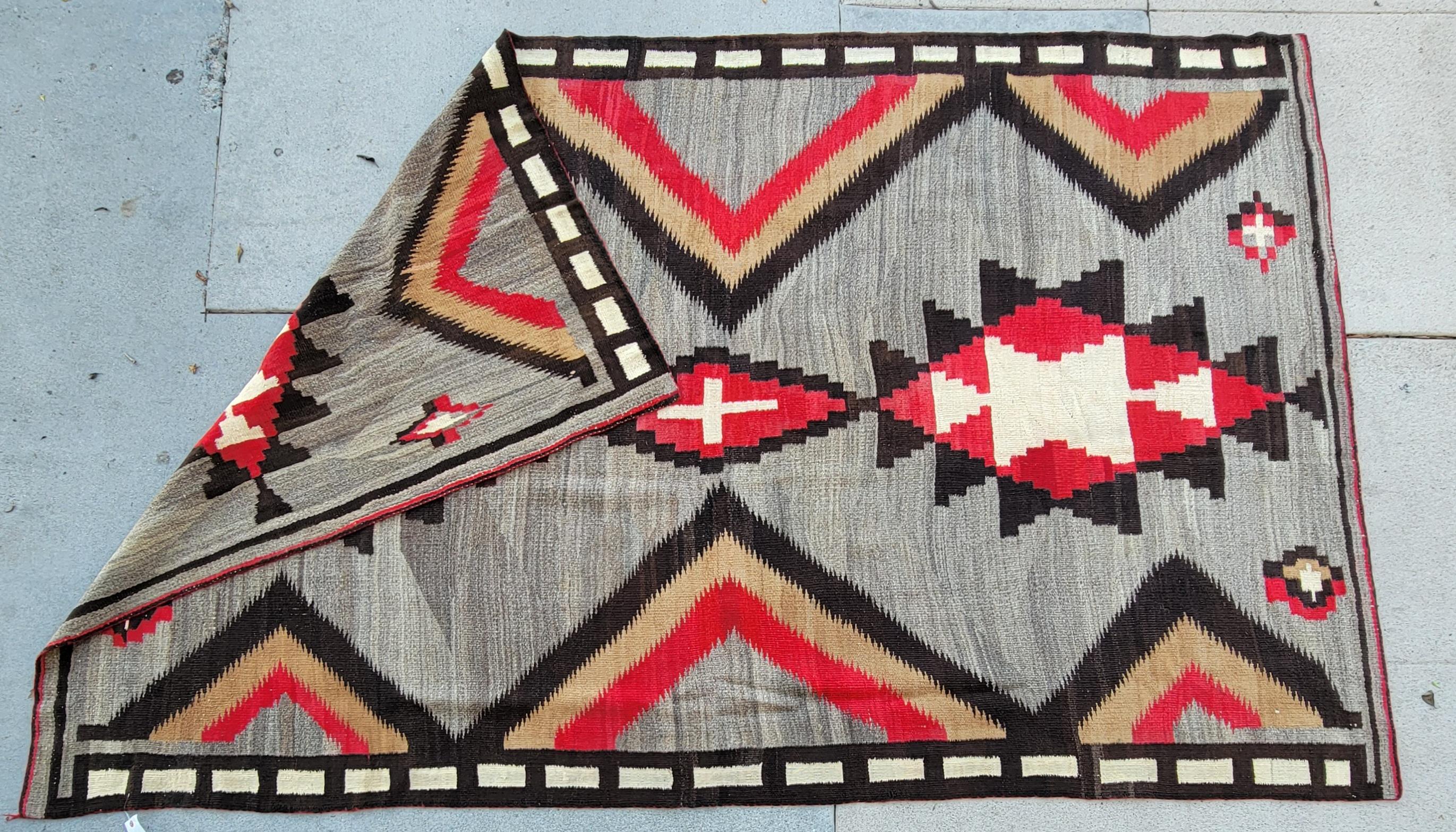 Großer Navajo Webteppich -Room Size Teppich (Adirondack) im Angebot