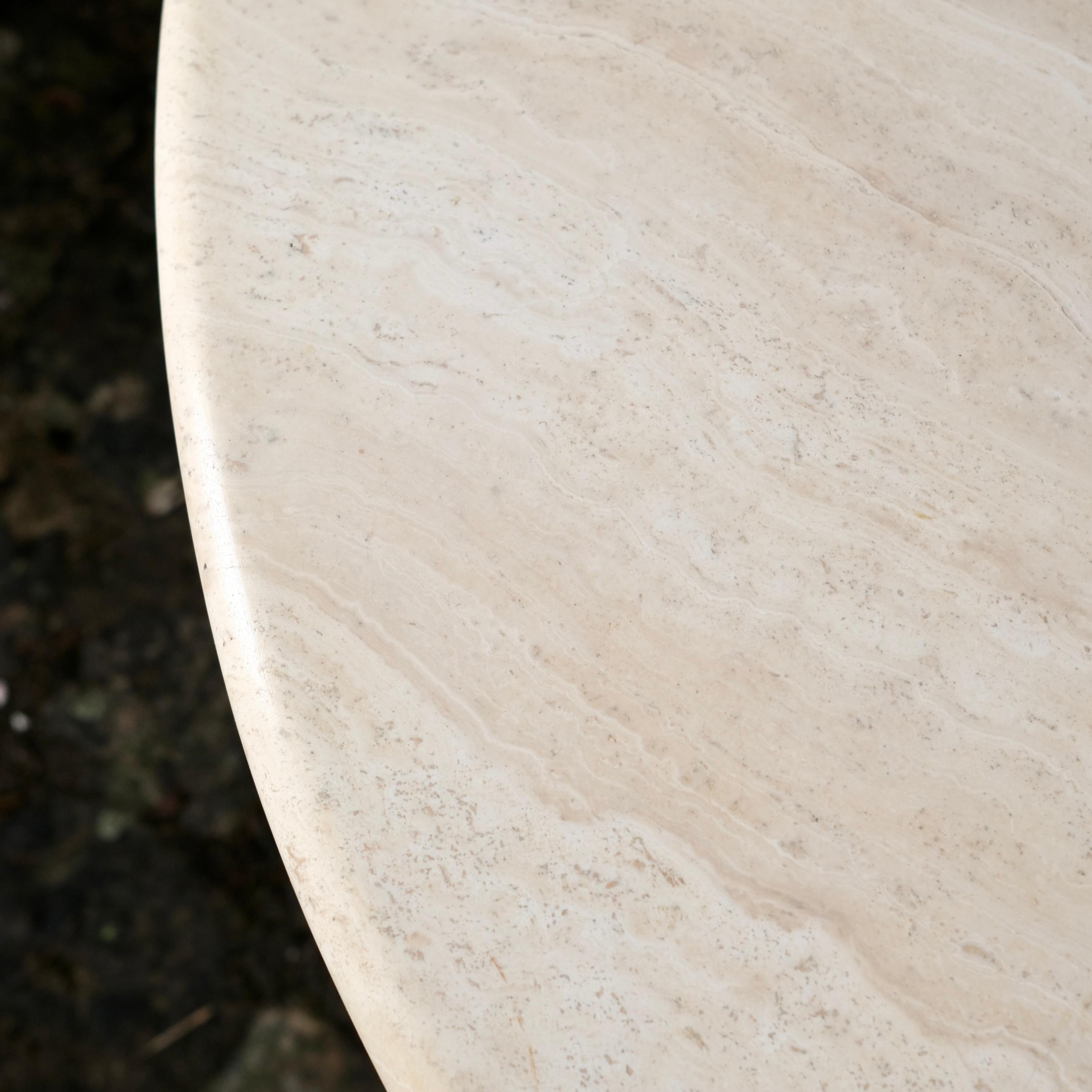Grande table en travertin Naxos de Modus Studio pour Cattelan Italia, 1988 10