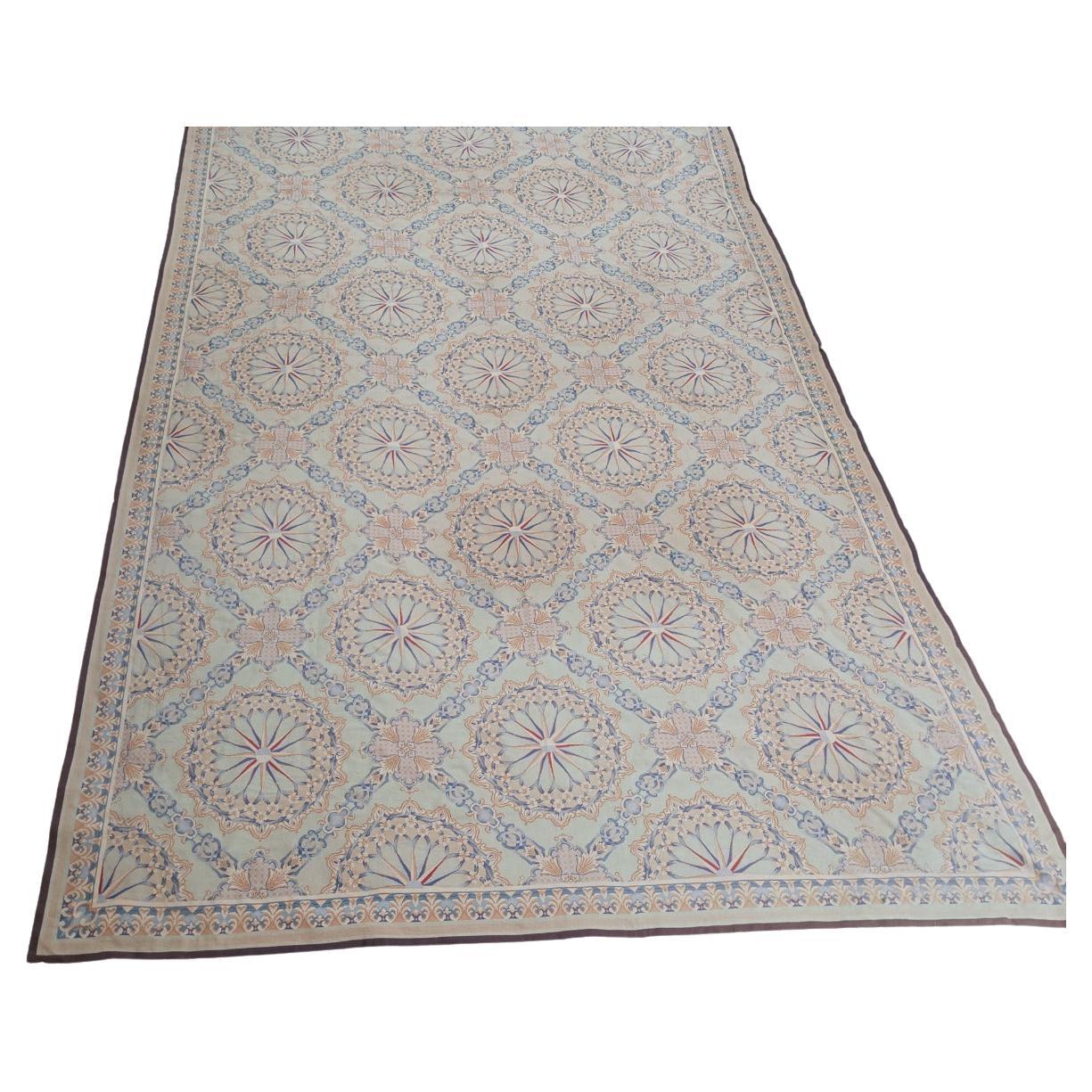 Large needle point rug 670x 430 cm.  (1980) vintage "France style"   For Sale