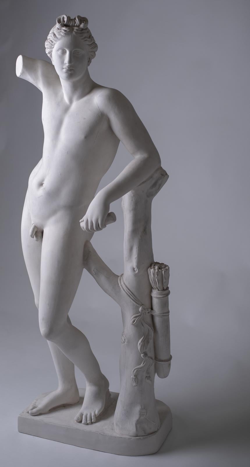 Large Neoclassic Plaster Statue of Apollo, France, circa 1930 3