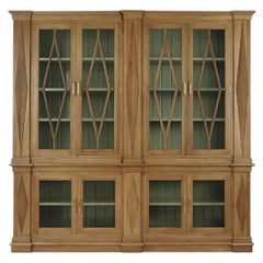 Großes neoklassizistisches Holz-Bücherregal
